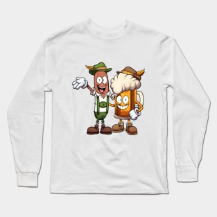 Oktoberfest Sausage And Beer Long Sleeve T-Shirt